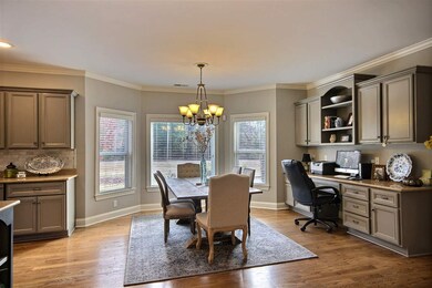 This room will accommodate large table with eight 