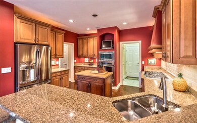 The professionally equipped kitchen with Thermador