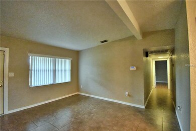 Family room looking down the hallway