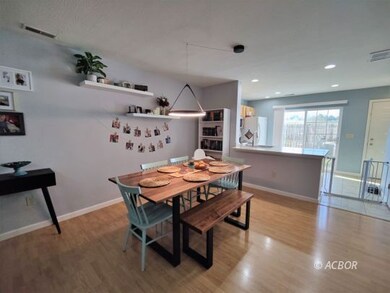 Dining room and kitchen