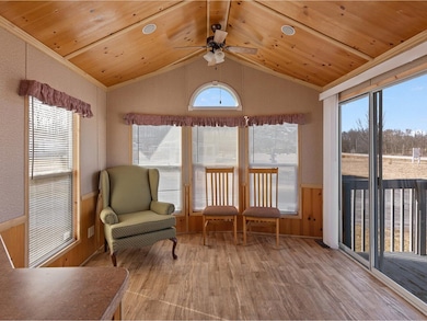 Living room leading to deck