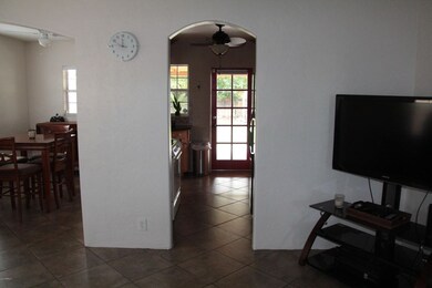 looking into kitchen from front door