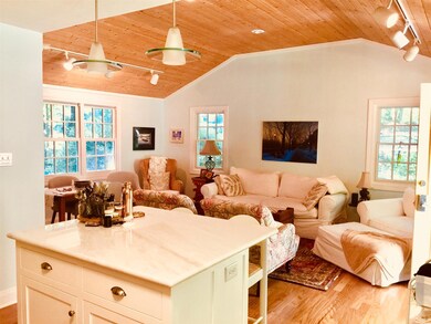 Looking at the great room from the kitchen