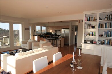 Open first floor kitchen and living