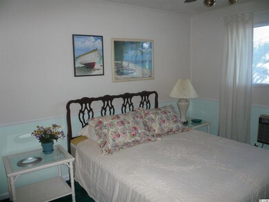 This bedroom is on the front of the building. Swee