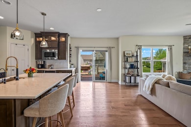 Open kitchen/living area
