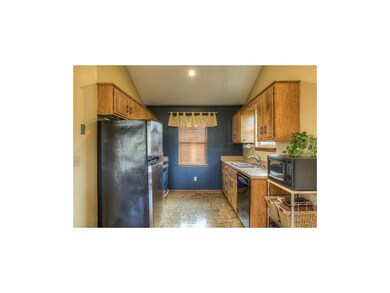 This kitchen is filled with windows bringing great