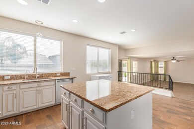 Kitchen open to family room