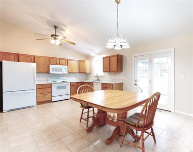 Kitchen walks out to huge covered patio