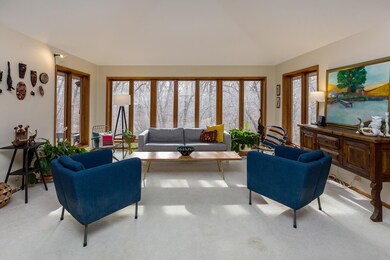 Open living room with natural light