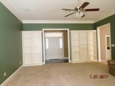 Living area view 2 with built-ins