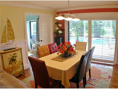 Dining room, laminate floors, Impact Resistant slider with plantation shutter sliders!