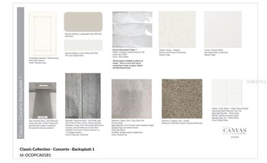 Design selection.  Home is under construction and 