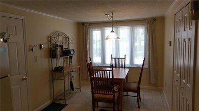 Sunny dining room off of the...