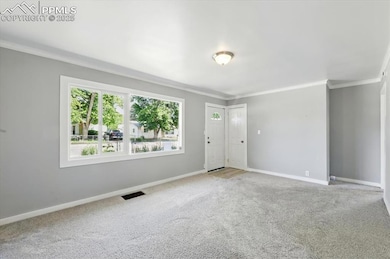 Looking at the front door