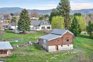 Aerial View of Home and Barn