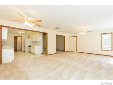 View from Family room to Kitchen.