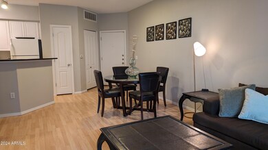 Dining and living room areas