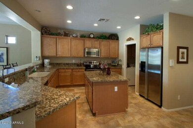 Granite counters, Island, and Stainless