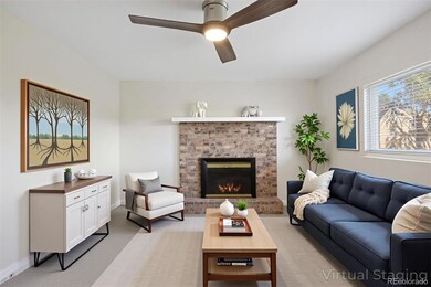 Lower level family room virtually furnished