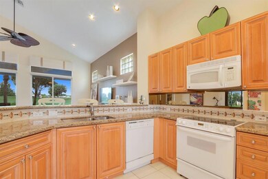 Granite, tumbled marble back splash