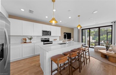 Interior photos are of a staged model home. Illust