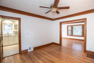 The first floor flows from one room to the next