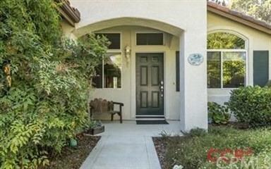 Covered front door entry.