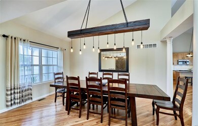 Entertain a crowd in this dining room.