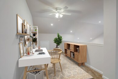 Upstairs Loft. What a great space for office, relaxing TV time, or playroom!