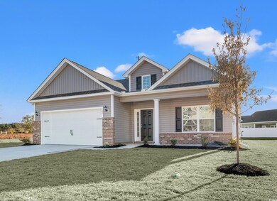 Craftsman-style house featuring a front lawn and a