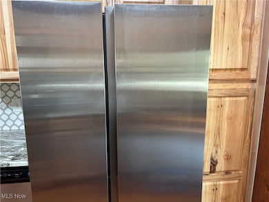 Detailed view of stainless steel appliances