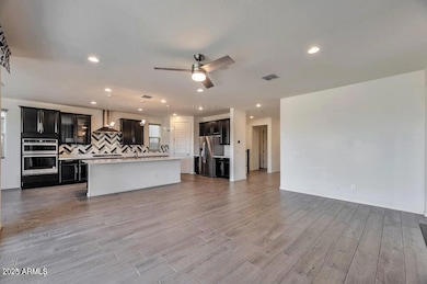 View of Kitchen from the living room