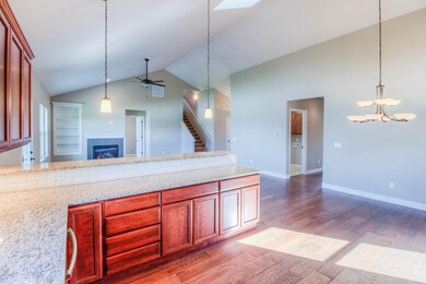 Kitchen to Dining and Living Room