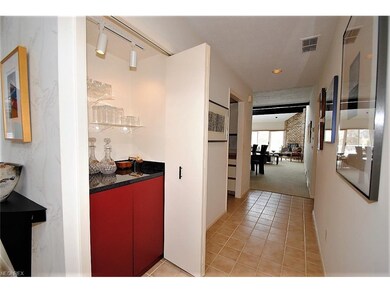 Front hallway leading to kitchen, living and dinin