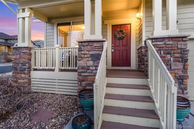 Front porch with views.