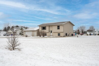 Front of home nestled on 1.5 acres