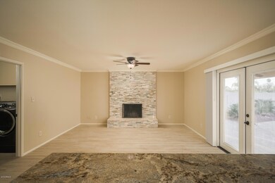 Family Room and Fireplace