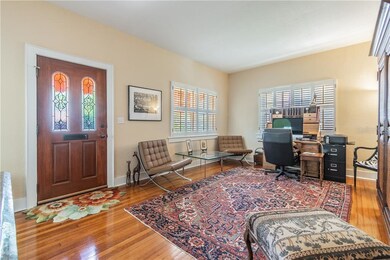 Living room and front door