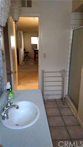 Downstairs 3/4 bath. View from next to outside wal