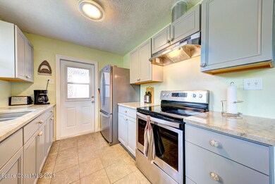 kitchen with door to porch