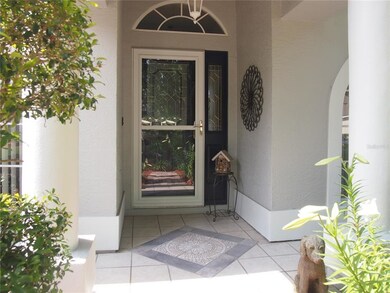Entry door is leaded Glass and storm door added
