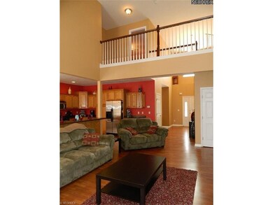 Cat walk over looks front door and great room