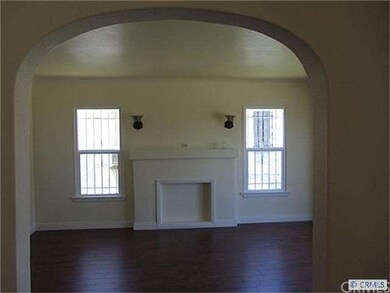 Decorative fireplace in living room