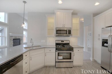 Kitchen with granite