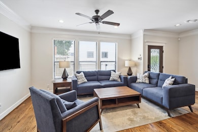 View of the living room.  Plenty of natural light.