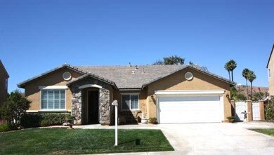 Centered front view of home.