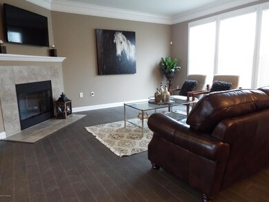 Great room with fireplace