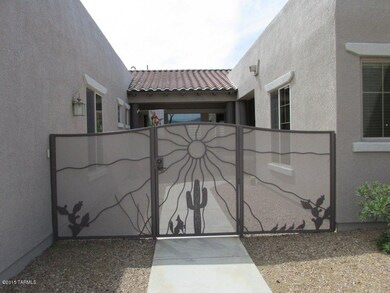 Custom Gate at Front Courtyard