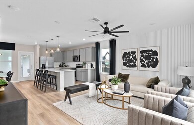 Model Home Design Only. Pictures and furnishings are for illustrative purposes only. Elevations, colors and options may vary. Furniture is for model home staging only